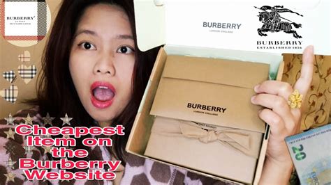 cheapest item at burberry